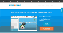 Desktop Screenshot of instantfbpresence.com