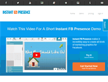 Tablet Screenshot of instantfbpresence.com
